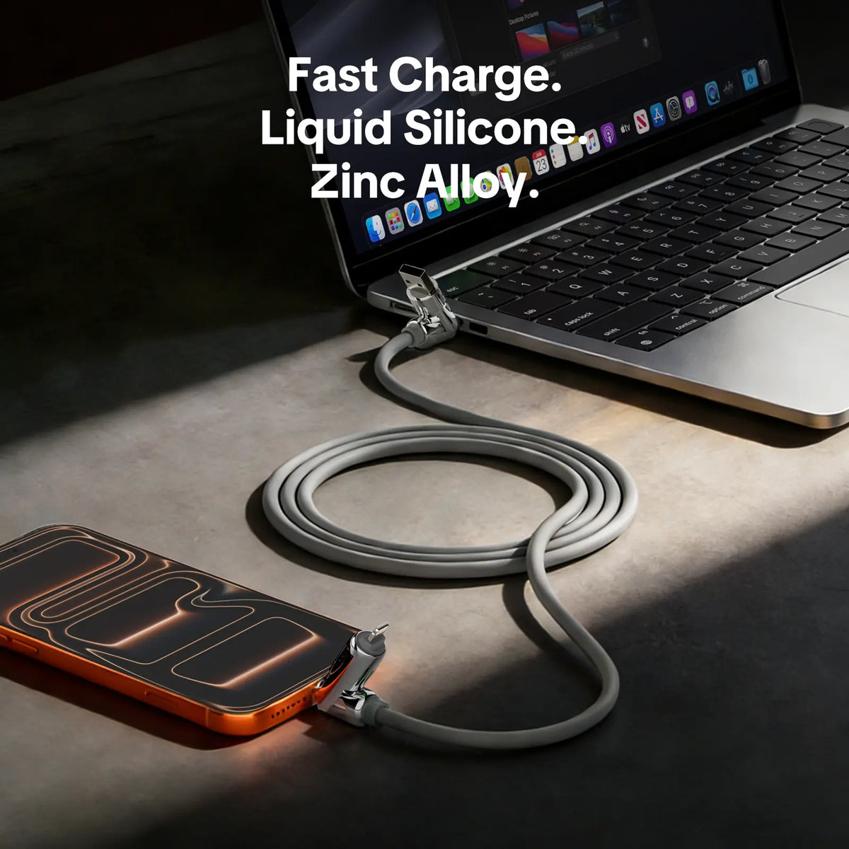 MFish 4-in-1 Charger Multi 240W Fast Charging Cable