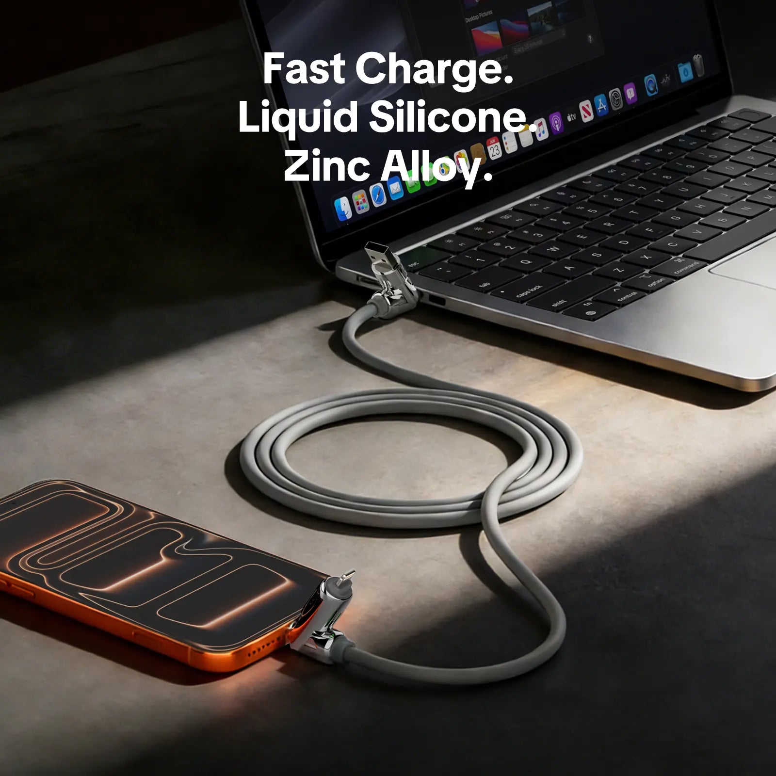 MFish 4-in-1 Charger Multi 240W Fast Charging Cable