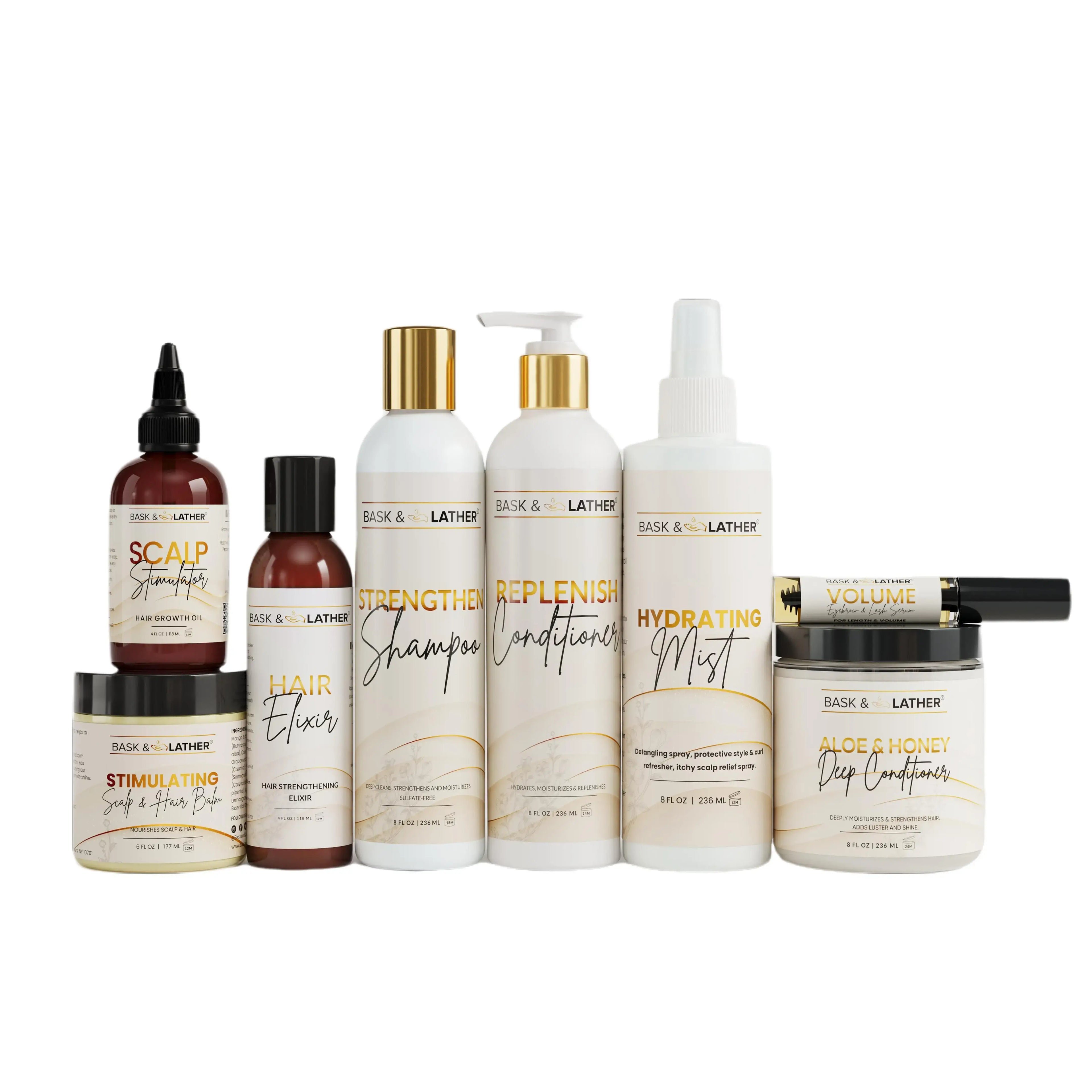 Bask & Lather Ultimate Healthy Hair Care Bundle